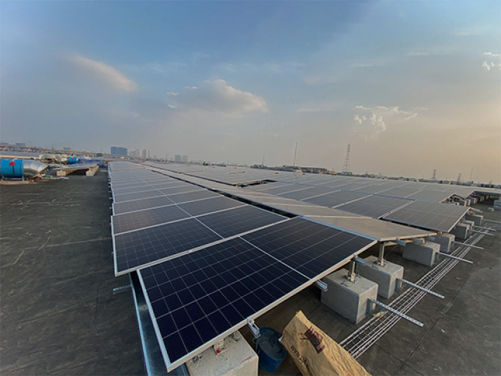 2 MW Flat Roof Solar Project in Ha Noi